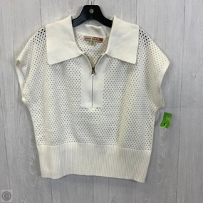 Sweater Short Sleeve By Clothes Mentor In Cream, Size: Xl