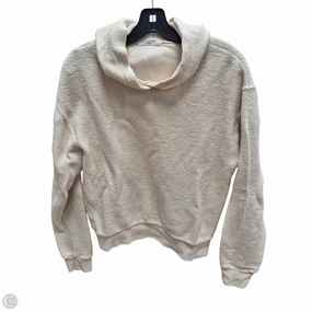 Sweatshirt Hoodie By Clothes Mentor In Cream, Size: M