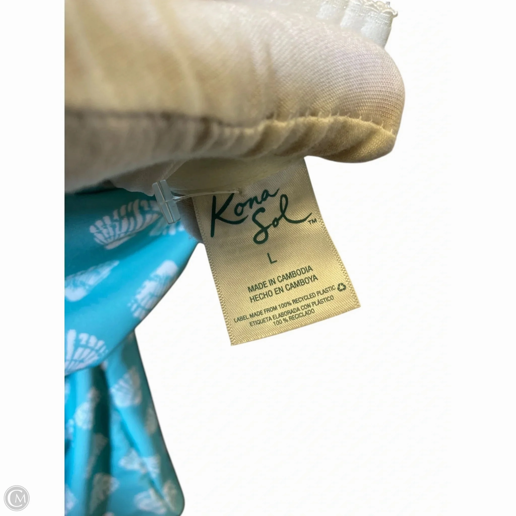 Swimsuit By Kona Sol In Blue & Cream, Size: L