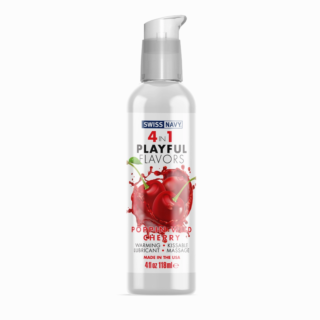 Swiss Navy 4 In 1 Playful Flavors Poppin Wild Cherry - 4 oz