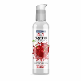 Swiss Navy 4 In 1 Playful Flavors Poppin Wild Cherry - 4 oz