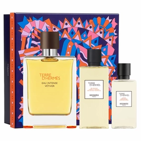 Terre D'Hermes Eau Intense Vetiver 100ml EDP 3pc Gift Set
