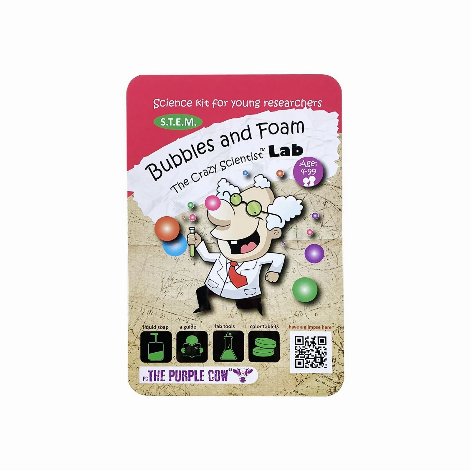 The Purple Cow Crazy Scientist LAB Bubbles & Foam