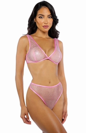 Think Pink Rhinestone Set