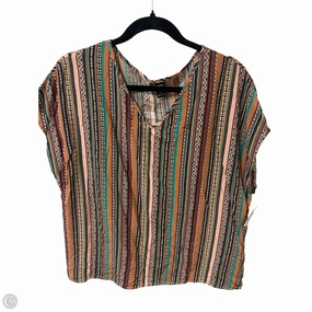 Top Short Sleeve By Clothes Mentor In Black & Cream, Size: 1x