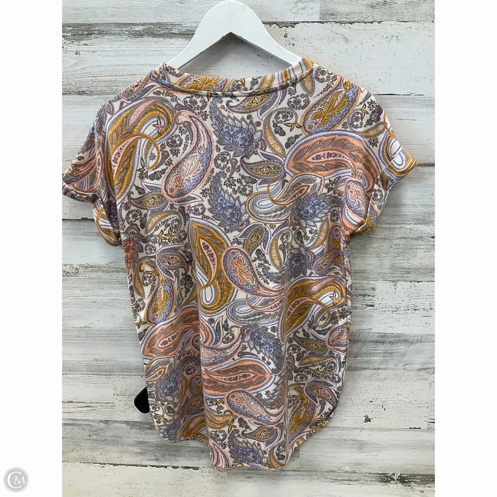 Top Short Sleeve By Cupio In Cream, Size: S