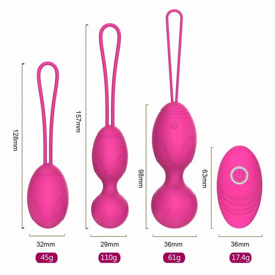 Vibrating Ben Wa Balls with Remote