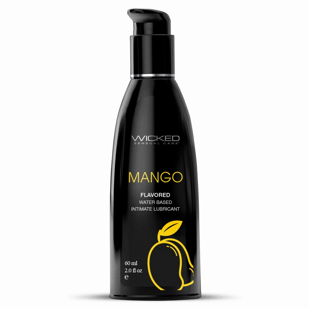 Wicked Aqua Flavoured Water-Based Lubricant - Mango