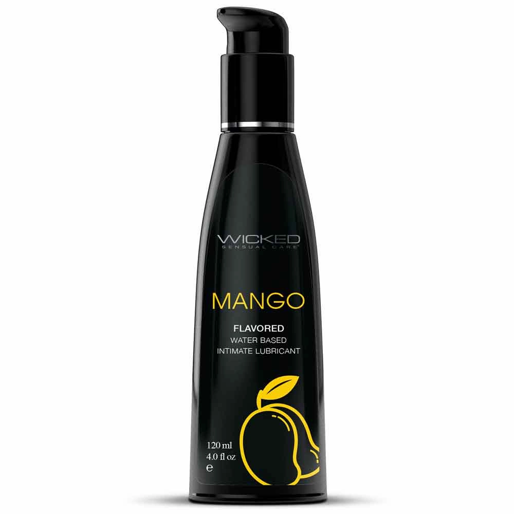 Wicked Aqua Flavoured Water-Based Lubricant - Mango